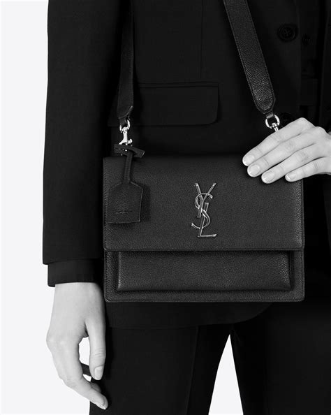 ysl sunset leather strap|SUNSET medium IN SMOOTH LEATHER .